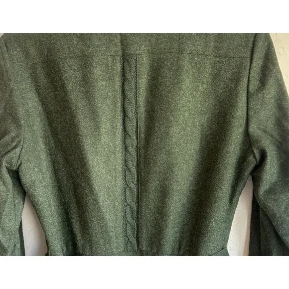 Vintage Lodenfrey Green Wool Coat Dress Heritage Loden Dark Academia 42 EU - Picture 14 of 14